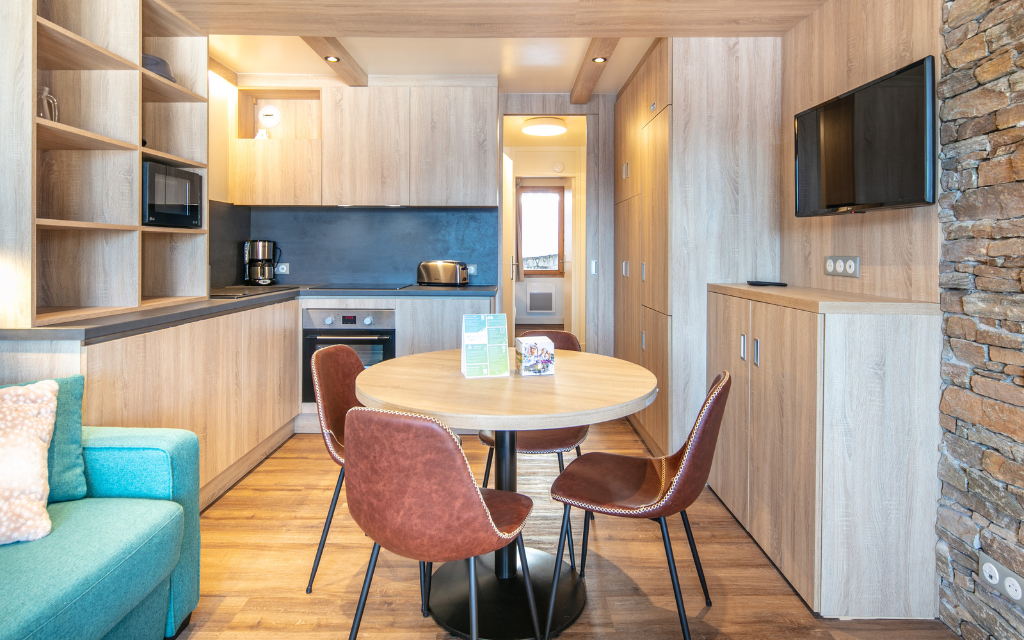 Slide Résidence Le Beauregard - séjour appartement 2 pièces 5 personnes