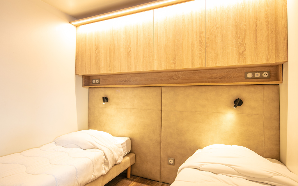 Slide Résidence Le Beauregard - chambre lits simples